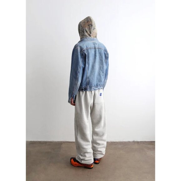 Akimbo Straight Leg Sweatpants in Heather Grey - Picture 3 of 7